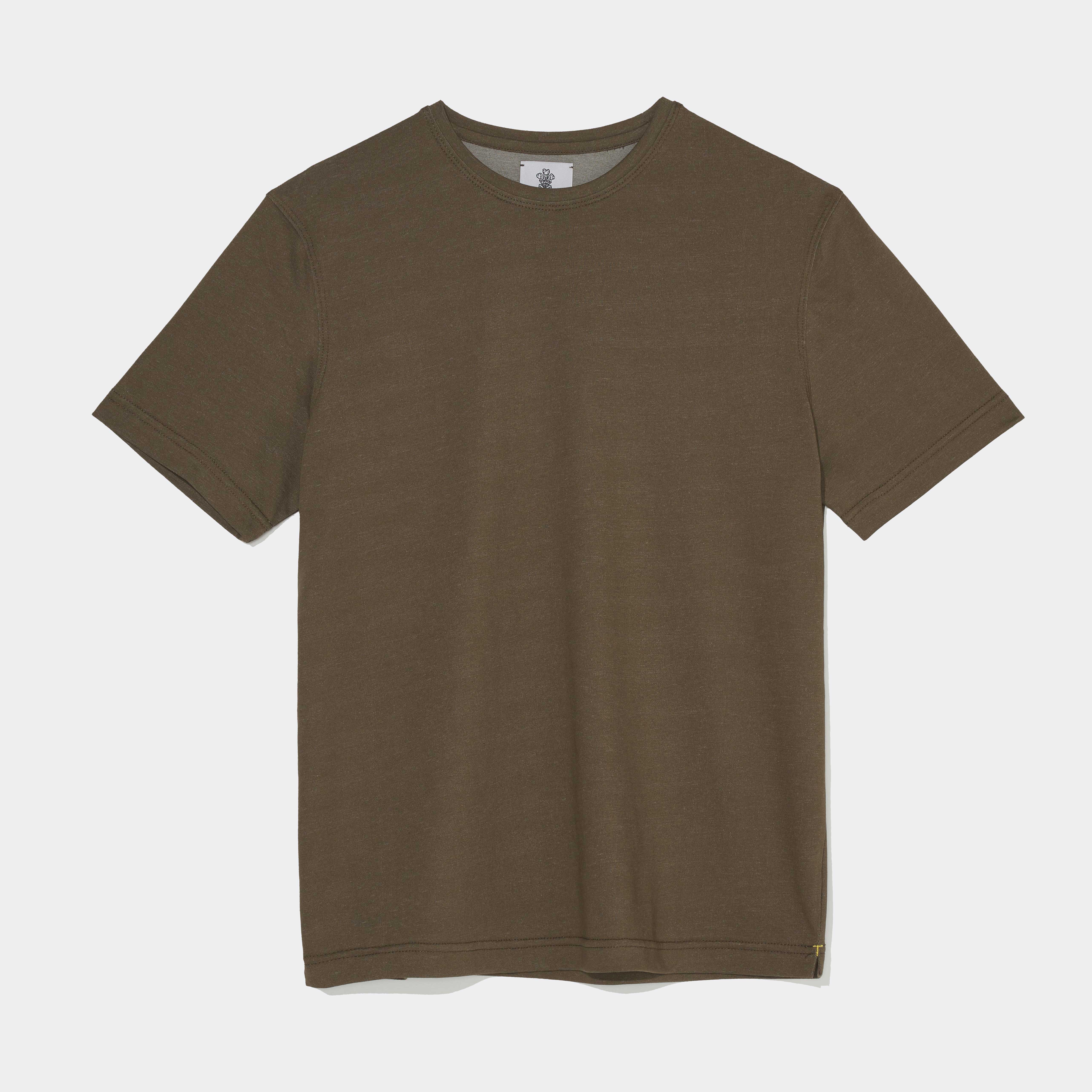 Ice cotton T-shirt Olive | tailorable